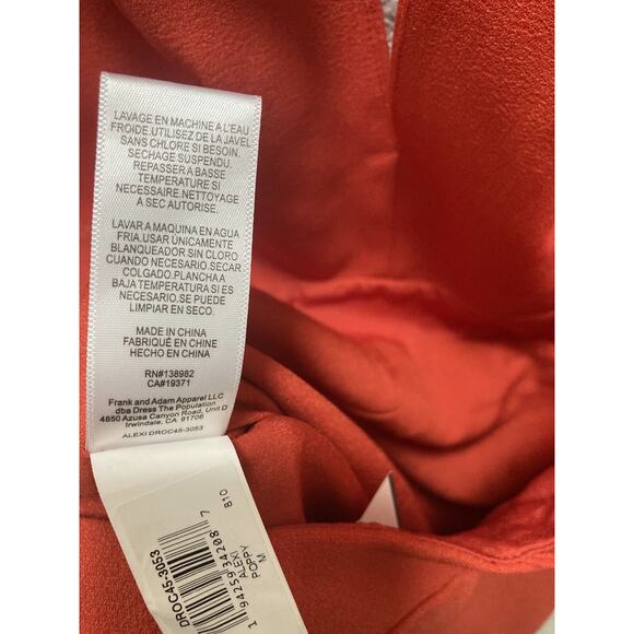 Dress the Population Women Medium Alexi Fit and Flare Midi Dress Poppy Red - Picture 10 of 12